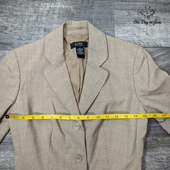 Body by Victoria 3 Button Blazer Size 0 - Picture 3 of 5
